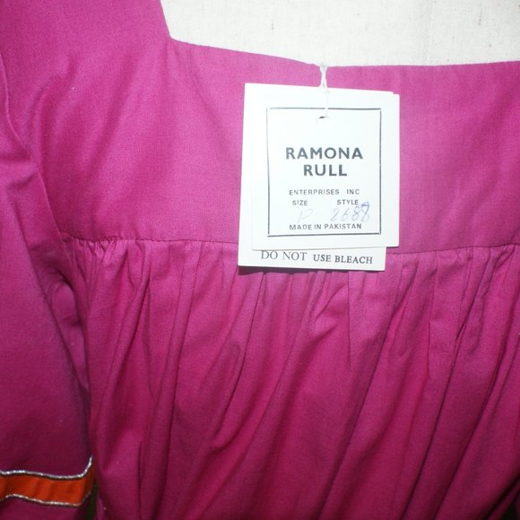 NWT Ramona Rull Boho Midi Dress - Pink with embroidery - Size S/P - Picture 9 of 10